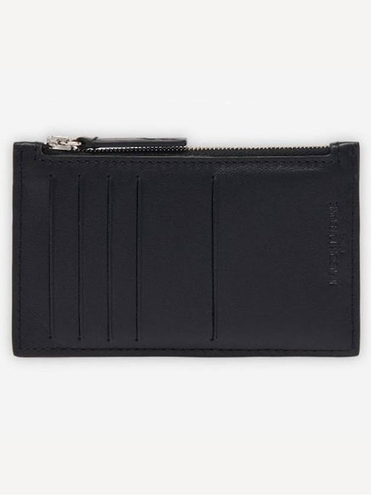 [MAISON KITSUNE] TRICOLOR FOX LONG ZIPPED CARD HOLDER - BLACK - MAISON KITSUNE - BALAAN 2