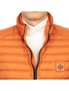 Loom Woven Chambers Recycled Nylon Down Padding Vest Orange - STONE ISLAND - BALAAN 9