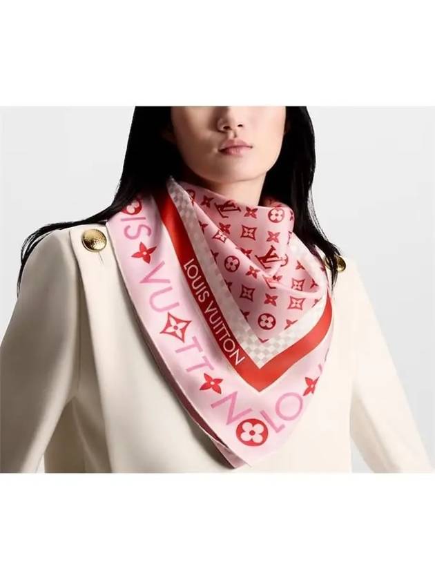 Monogram Infinity Square 90 Scarf Pink - LOUIS VUITTON - BALAAN 2