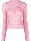 Anagram Debore Wool Knit Top Pink - LOEWE - BALAAN 1