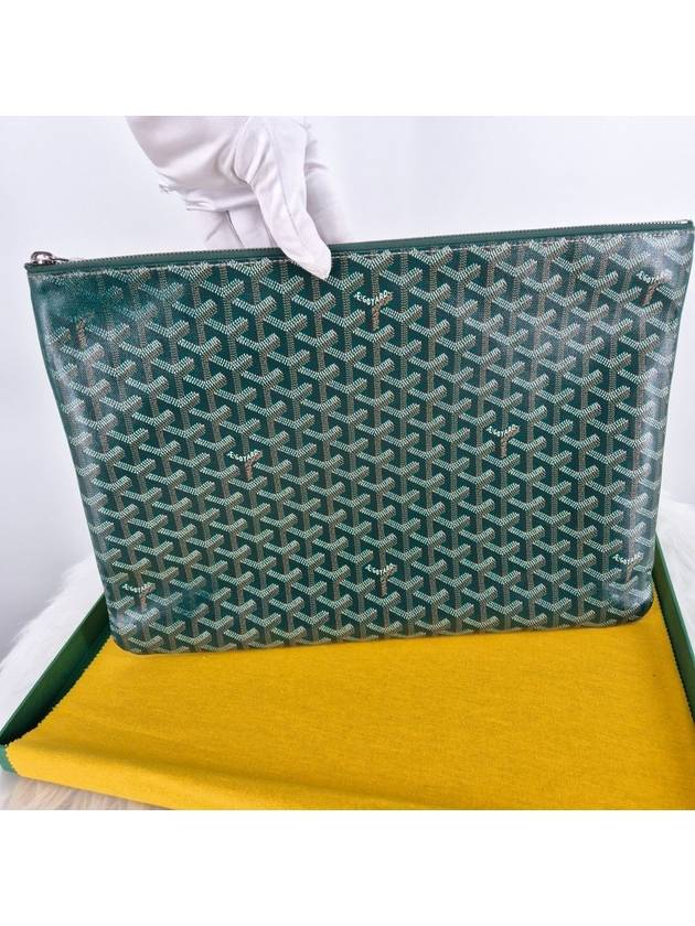 Sena Clutch Bag GM Special Green - GOYARD - BALAAN 4