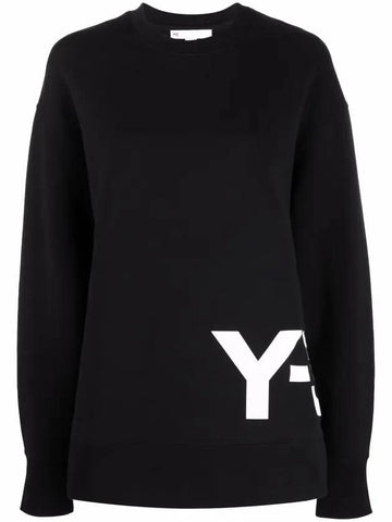 Logo Printing Crew Neck Sweatshirt Black - Y-3 - BALAAN.