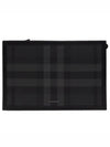 Check Small Logo Clutch Bag Black - BURBERRY - BALAAN 2