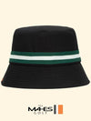 Bucket Hat Black Orange Label Green Stripe Bucket Hat EC00687 - MAHES - BALAAN 2