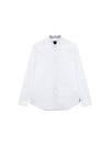 Men s Slim Fit Embroidered Logo Shirt White 271663 - ARMANI EXCHANGE - BALAAN 1