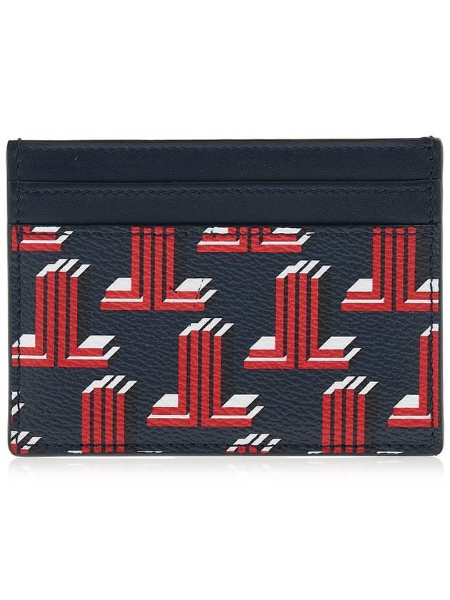 3D Logo Print Card Wallet Navy - LANVIN - BALAAN 2