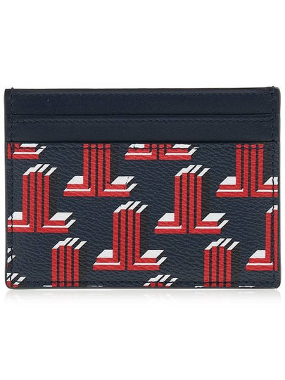 3D Logo Print Card Wallet Navy - LANVIN - BALAAN 2