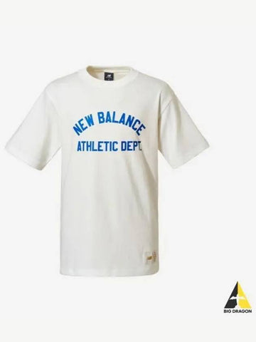 Uni Athletic Shorts Tee 10 White - NEW BALANCE - BALAAN 1