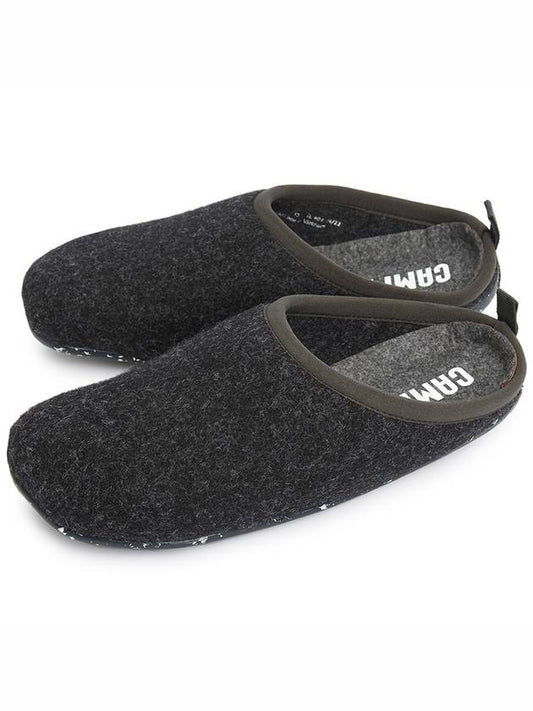 Wabi Wool Slippers Dark Gray - CAMPER - BALAAN.