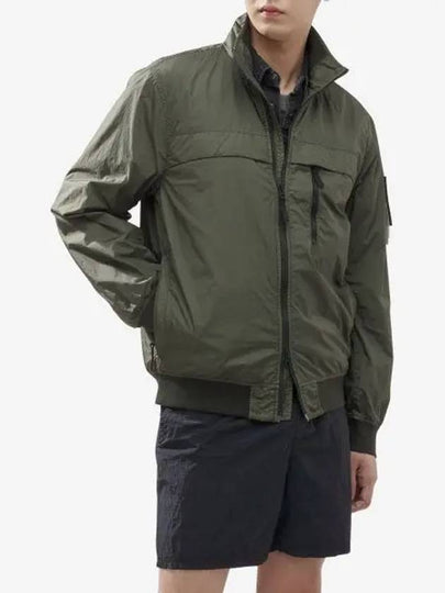 Compass Badge Pleated Windbreaker Khaki - STONE ISLAND - BALAAN 2