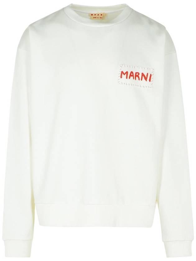 Marni White Cotton Sweatshirt - MARNI - BALAAN 1