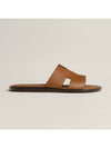 Izmir Leather Slippers Gold - HERMES - BALAAN 4