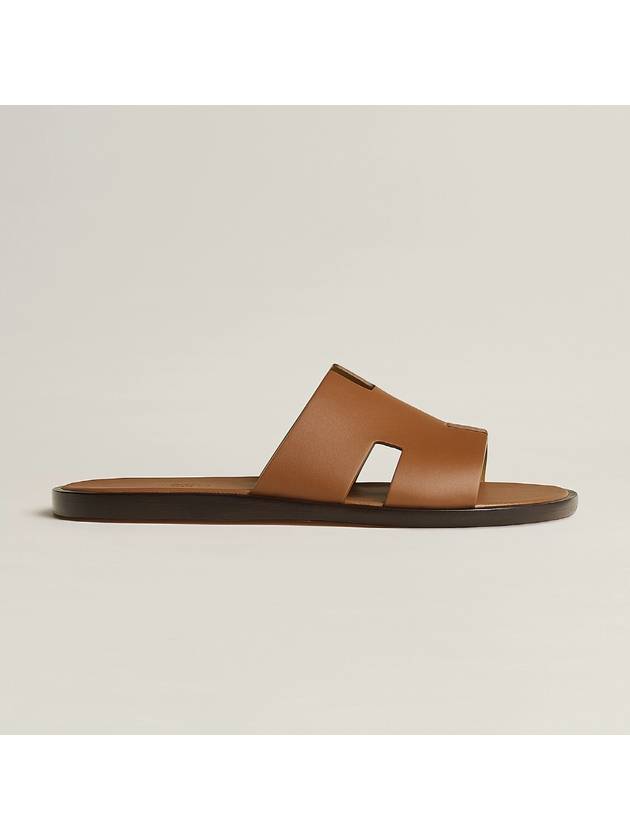 Izmir Leather Slippers Gold - HERMES - BALAAN 4