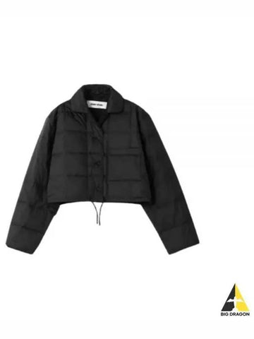 IENKI CROP PED DOWN SHIRT MICRO BLACK jacket - IENKI IENKI - BALAAN 1