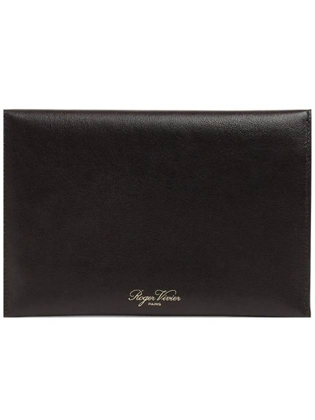 Buckle Envelope Small Clutch Bag Black - ROGER VIVIER - BALAAN 4