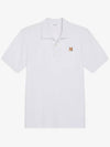 Fox Head Patch Classic Polo Shirt White - MAISON KITSUNE - BALAAN 2