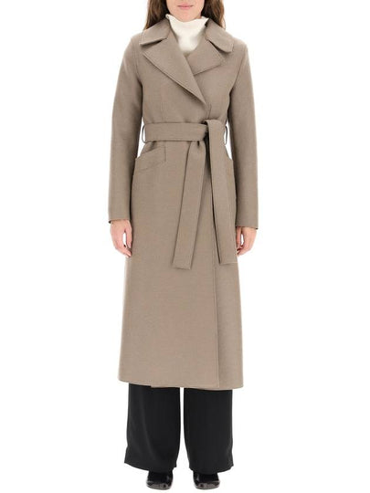 long pressed wool coat - HARRIS WHARF LONDON - BALAAN 2