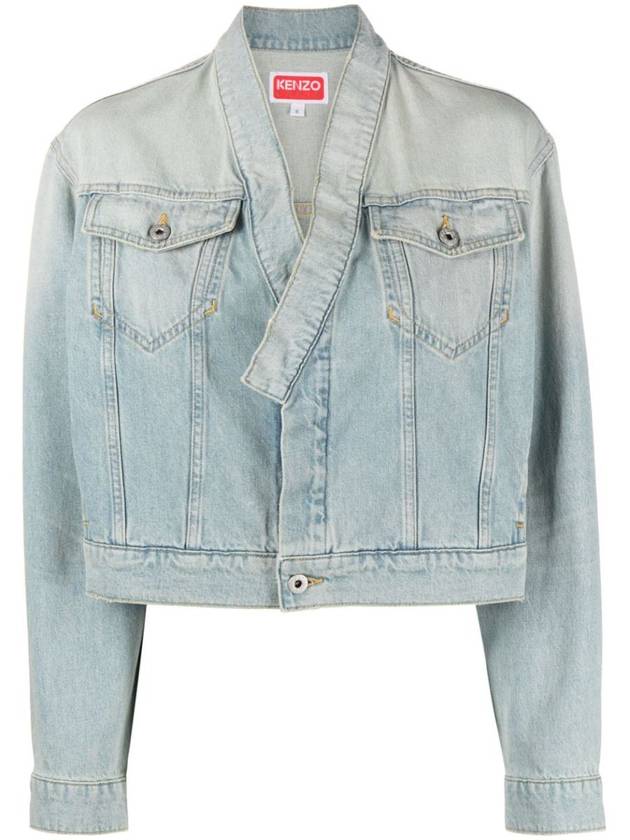 Kenzo Cropped Denim Jacket Clothing - KENZO - BALAAN 1