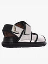 Laminated FUSSBETT Velcro Sandals Silver FBMSU12G01 - MARNI - BALAAN 5