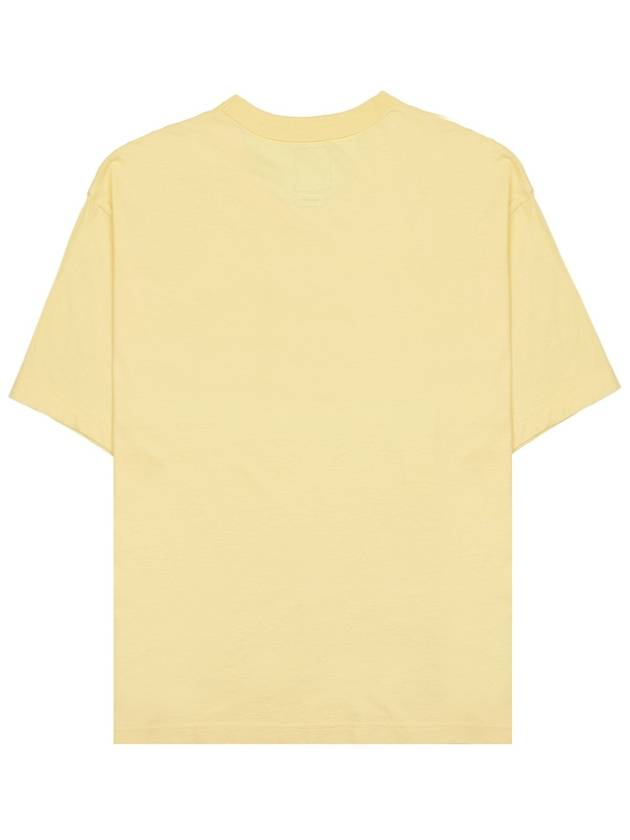 Men s Heritage Logo Print Short Sleeve T Shirt 0124105010028 YELLOW - VISVIM - BALAAN 2