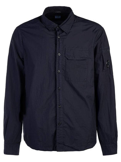 Tylon L Button Long Sleeve Shirt Navy - CP COMPANY - BALAAN 2