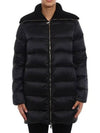 Laminar Ultralight Fake Fur Detail Padded Coat Black - HERNO - BALAAN 3