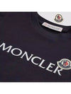 Baby Logo T Shirt Night Blue 8C00005 8790N 778 - MONCLER - BALAAN 4