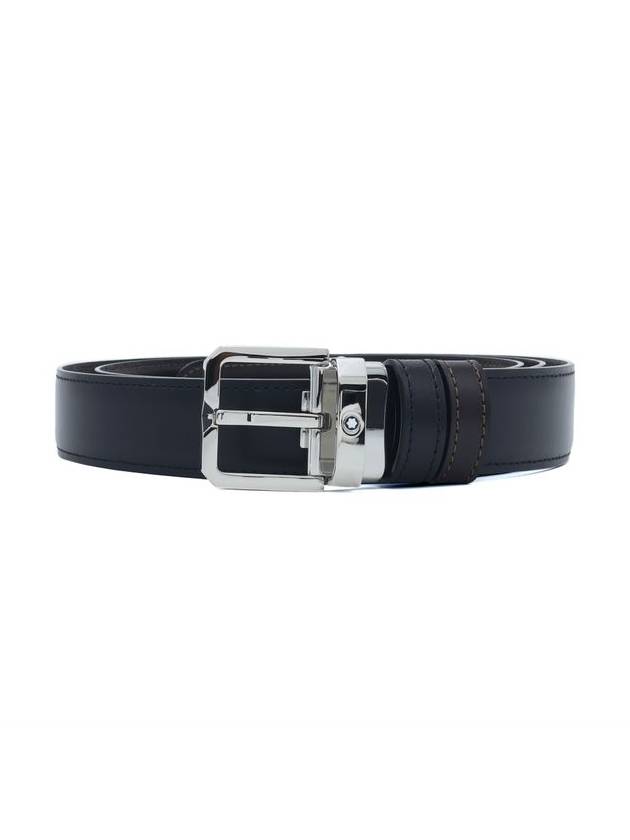 30mm Reversible Leather Belt Black Brown - MONTBLANC - BALAAN 2