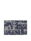 All Over Graffiti Logo Print Card Wallet Blue - ALEXANDER MCQUEEN - BALAAN 2