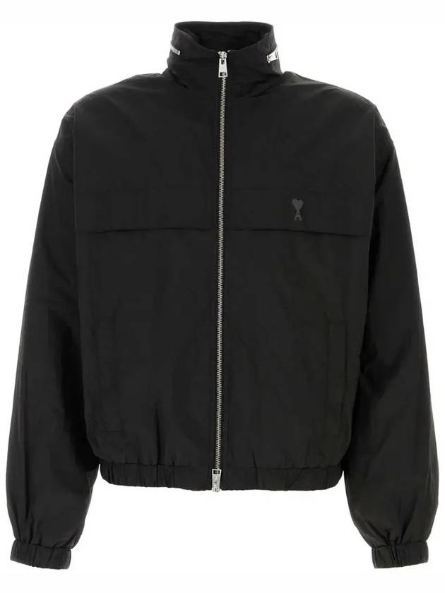 Zip-Up Jacket Black - AMI - BALAAN 2