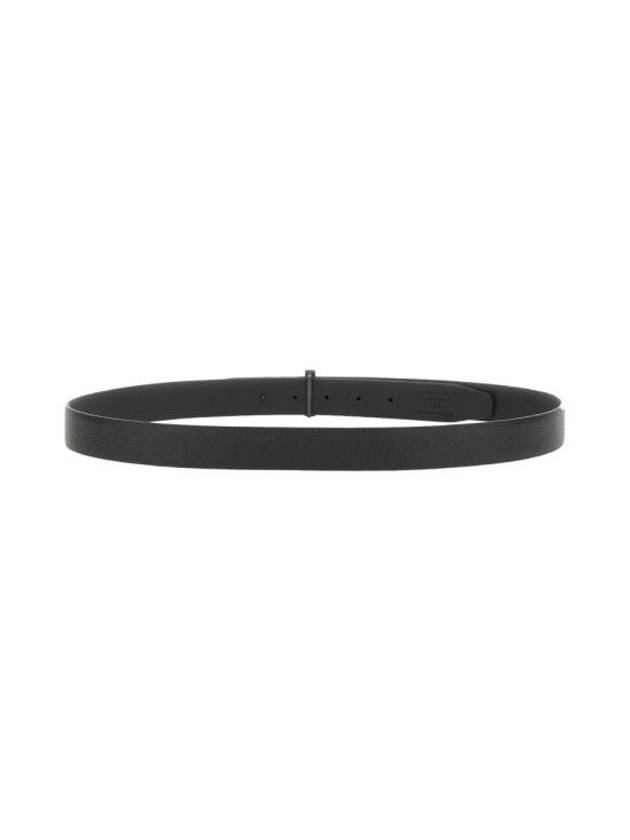 Black Reversible Leather Belt Black - TOM FORD - BALAAN 4