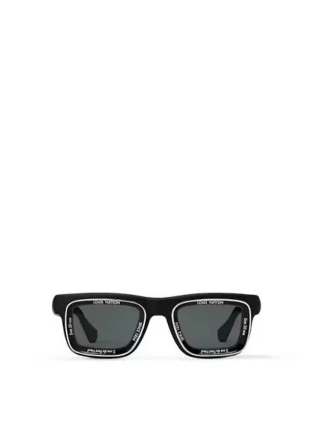 LV Super Vision Square Sunglasses Black - LOUIS VUITTON - BALAAN 2