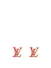 LV Iconic Enamel Earrings Gold Pink - LOUIS VUITTON - BALAAN 2