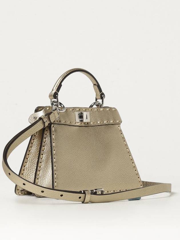 Peekaboo ISeeU Petite Tote Bag Gold - FENDI - BALAAN 4