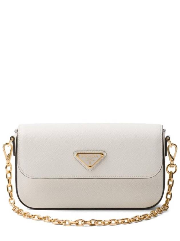 Saffiano Leather Mini Bag White - PRADA - BALAAN 1