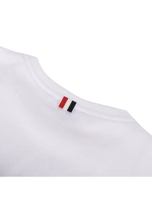 Cotton Rugby Long Sleeve T-Shirt White - THOM BROWNE - BALAAN 5