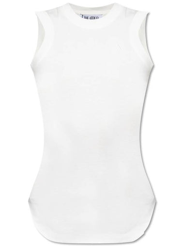 The Attico Top With Logo, Women's, White - THE ATTICO - BALAAN 1