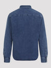 De Coeur Embroidered Denim Long Sleeve Shirt Blue - AMI - BALAAN 3