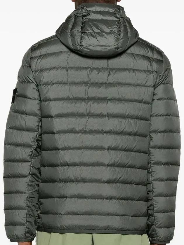 Loom Woven Chambers R Nylon Down TC Light Hoodie Down Jacket Green - STONE ISLAND - BALAAN 5