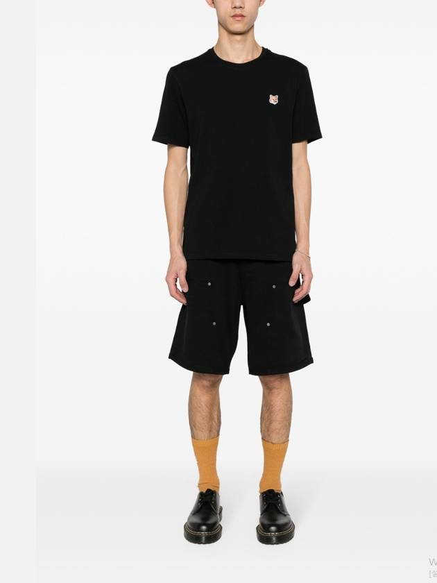 Fox Head Patch Classic Short Sleeve T-Shirt Black - MAISON KITSUNE - BALAAN 3