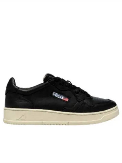 Women's Medalist Goatskin Low Top Sneakers Black - AUTRY - BALAAN 2