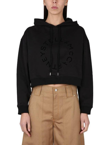 Stella McCartney Cropped Sweatshirt With Logo - STELLA MCCARTNEY - BALAAN 1