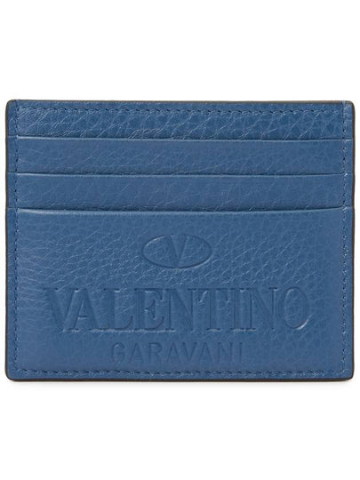 Logo Identity Card Wallet Blue - VALENTINO - BALAAN 2