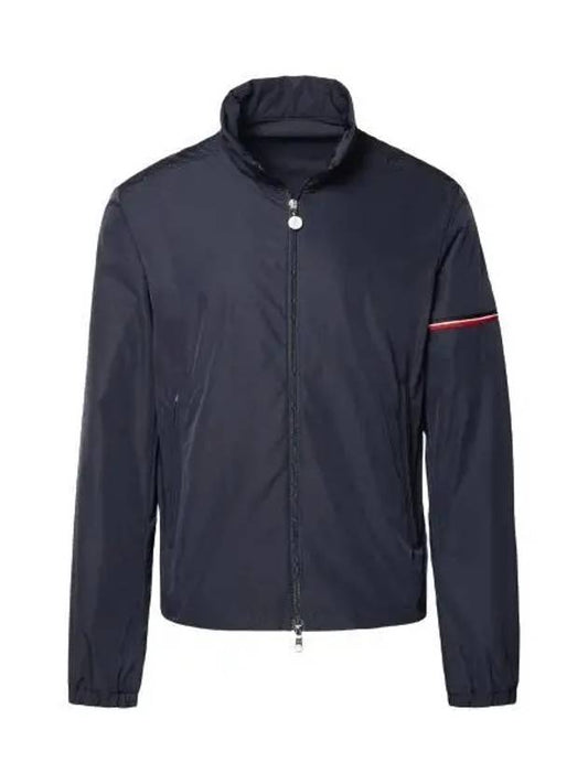 Ruinette Logo Patch Nylon Zip Up Jacket Navy - MONCLER - BALAAN 2