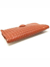 274473 Brick Color Intrecciato Nappa Weaving Foldover Clutch - BOTTEGA VENETA - BALAAN 4