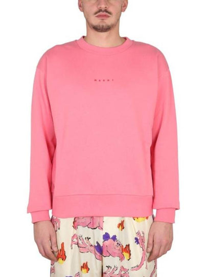 Mini Logo Organic Cotton Sweatshirt Pink - MARNI - BALAAN 2