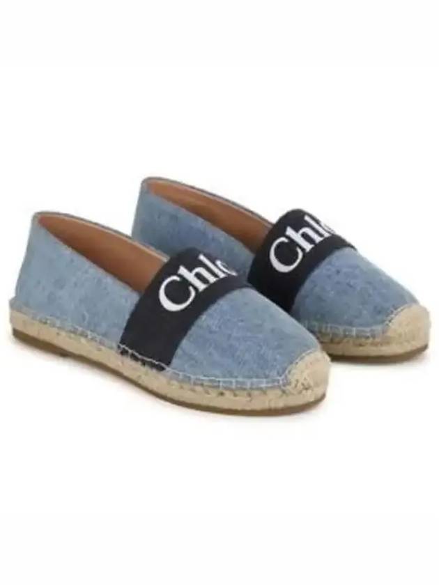 Kids 28 35 Logo Denim Espadrilles - CHLOE - BALAAN 1