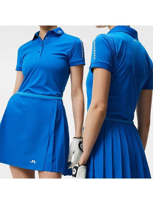 Tour Tech Short Sleeve Polo Shirt Blue - J.LINDEBERG - BALAAN 2