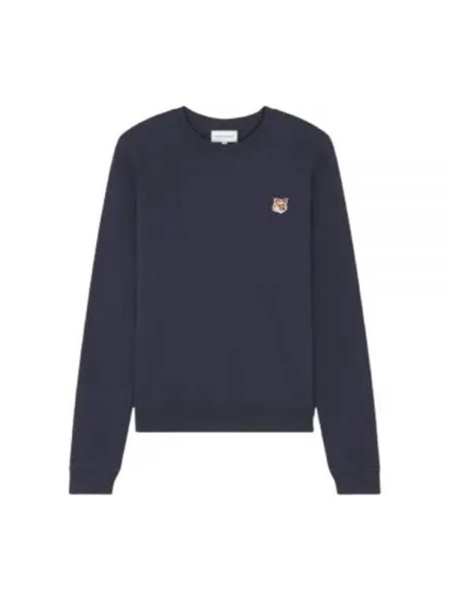 Fox Head Patch Regular Sweatshirt Ink Blue - MAISON KITSUNE - BALAAN 2