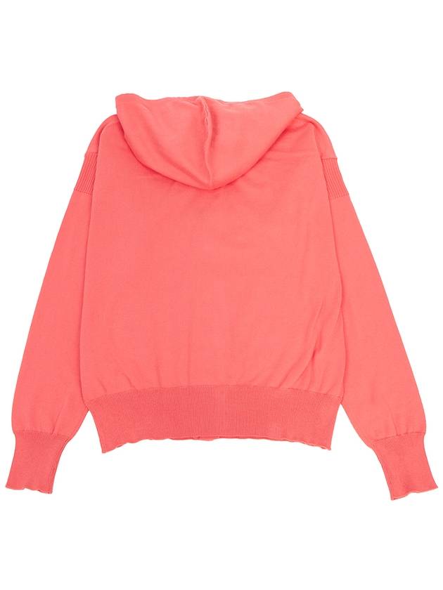 Embroidered Logo Hoodie Cardigan Pink - VIVIENNE WESTWOOD - BALAAN 3